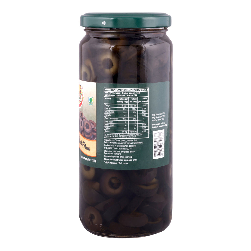 Luciana Black Slice Olive