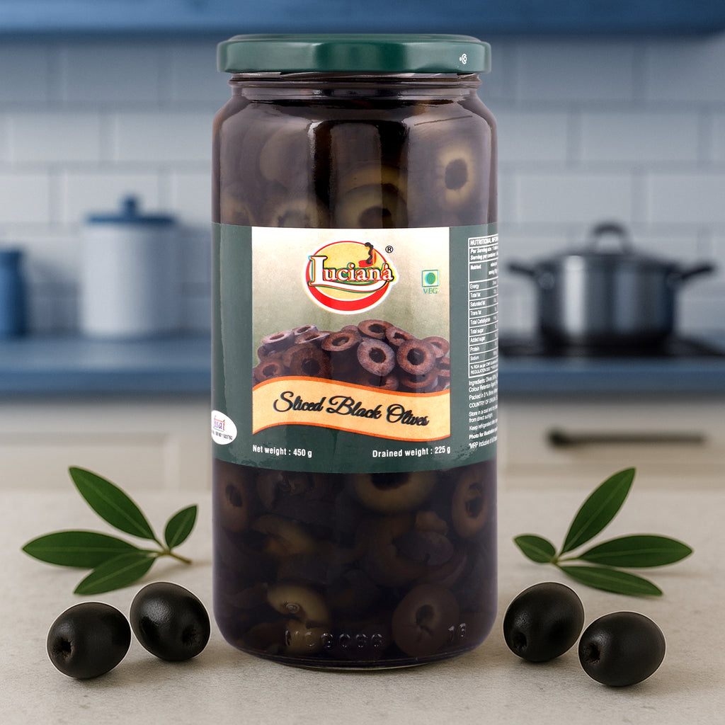 Luciana Black Slice Olive