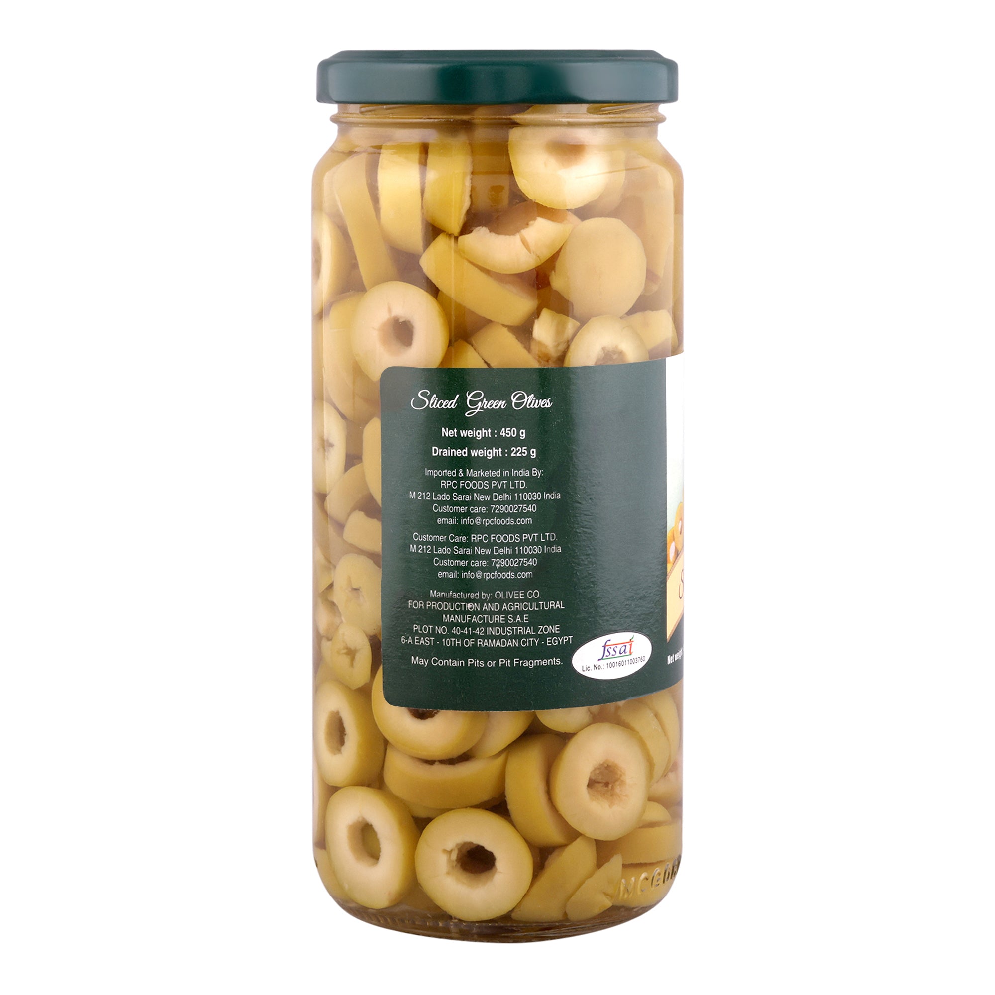 Luciana Green Slice Olive