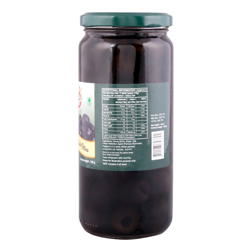 Luciana Pitted Black Olive